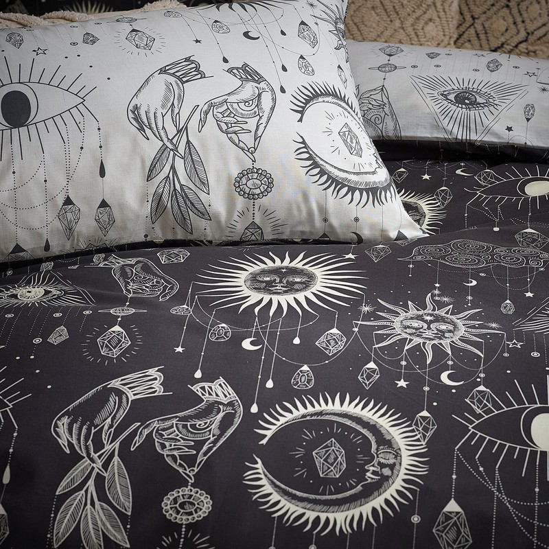 furn. Constellation Single Duvet Cover Set, Cotton, Polyester, Multi, 2