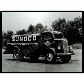 Mack Trucks AC New Metal Sign: 1938 Model EFU Sunoco Oil Tanker Parish Oil, NY