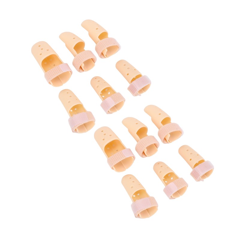 12pcs Finger Splint Brace Mallet Finger Stabilizer Adjustable Finger Immobilizer