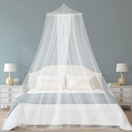 Zanzariera Tenda per Letto,Universale Zanzariera per Letto Singolo/Matrimoniale,Letto Baldacchino Antizanzare 0.6m x 2.5m x 10.5m,Adatto per Letto Repellente per Zanzare,Zanzariera Bambini/Bambina