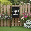 Jesus Saves Garden Flags Art Banners For Rustic