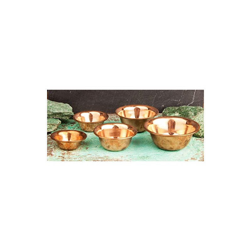 NKlaus Ø 10,2 cm copper incense burner Phuja bowl copper