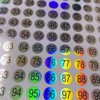 SaktopDeco 20 Sheets 1 to 100 Mini Number Stickers Round