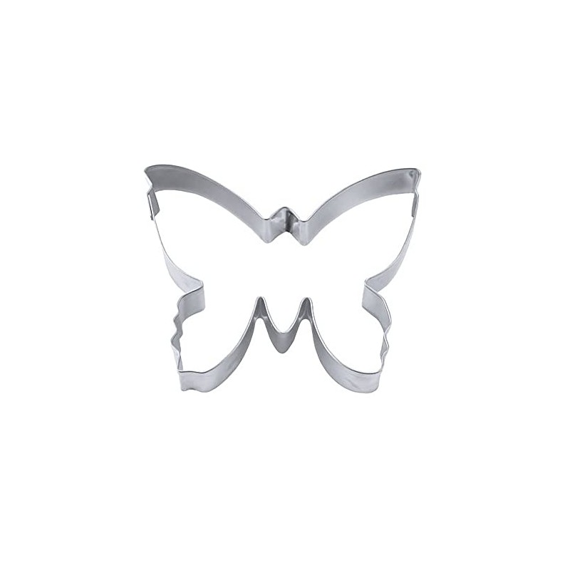 Staedter Butterfly Shape Cookie Cutter, 3 cm, Stainless Steel, Silver