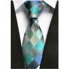 Ctskyte - Corbatas de cuadros para hombre, diseño de diamante,