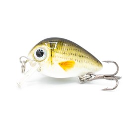 Mister Tackle BX-2 Fishing Lure Mini Wobbler Set Crankbaits for Perch and Trout Spin Fishing - 5 Artificial Baits Including Box