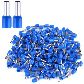 XHF 200 PCS AWG 6/16mm² Wire Ferrules Insulated Copper Crimp Connectors, Crimp Pin Cord End Terminals Blue