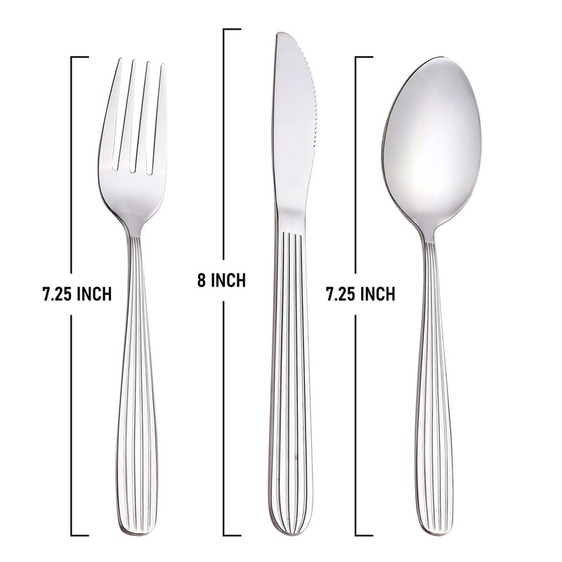 Dinner Forks, Spoons & Dinner knives Set, Food Grade Stainless