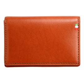 Milagro Business Card Holder, Tamponato Leather Series, orange