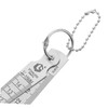 Gatuida Multi-use Automotive Gap Measuring Ruler Stainless Steel Feeler Gauge