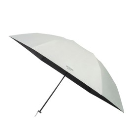 MACKINTOSH PHILOSOPHY 11055 11059 Barbella Sun Protection Folding Umbrella, Ultra Lightweight, Light Blocking, Heat Blocking, UV 21.7 inches (55 cm), Plain, white (off-white)