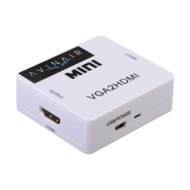 AVInAir Mini VGA to HDMI Converter (Plastic Case), White (AV-SF-VGH101B)