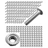 Vaticas 120PCS Stainless Steel Bolt with Nut Fit for Peterbilt