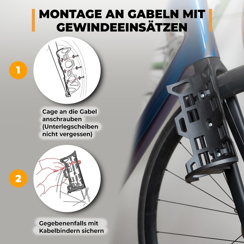Rovativ Bikepacking Fork Bag with Bracket [4.5 Litres] 100% Waterproof