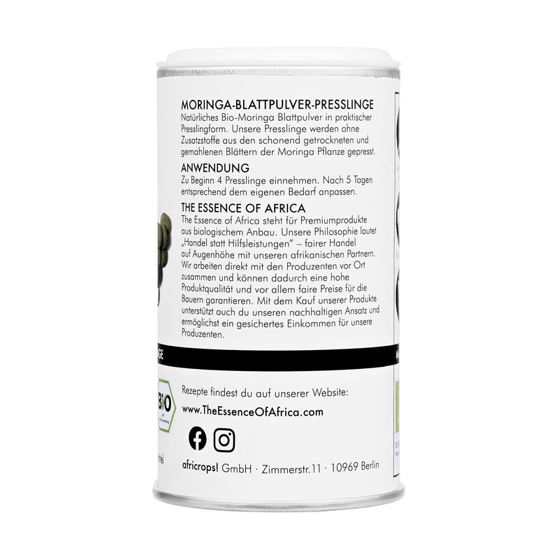 The Essence of Africa Moringa Pellets 60g