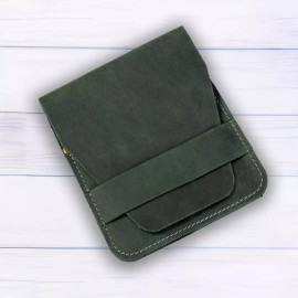 Atlantic 가죽 매니큐어 세트 케이스 그루밍 키트 정리함(애틀랜틱 딥 그린) [Fuchsia] Leather Manicure Set Case Grooming Kit Organizer (Atlantic Deep Green) [Fuchsia]