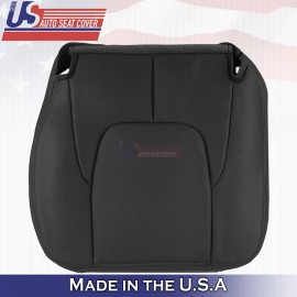 u.s autoseatcovers inc. 2002 2003 Fits Dodge Ram 2500 Laramie Driver Bottom Leather Seat Cover Black