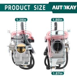 KLF300 Carburetor for 1986-2005 Kawasaki KLF 300, Kawasaki BAYOU 300 ATV Carb with Fuel Filter Petcock Tank Valve Switch