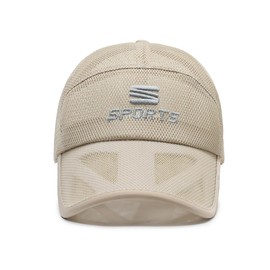 YAMEE Baseball Cap Unisex Summer Mesh Baseball Cap Men's Light Breathable Summer Hat Women's Sun Protection Sports Hat Men Adjustable Sun Hat Men Women Outdoor, khaki, Unit size