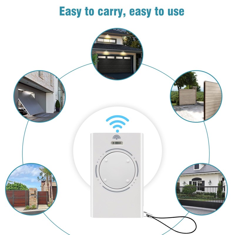 2 x Garage Door Remote Control for Gates 433MHz Compatible
