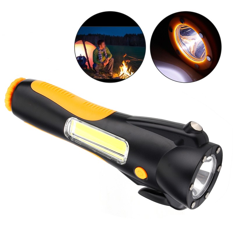 Multifunctional Car Emergency Flashlight for Outdoor Camping Safety Emergency WarningBlack