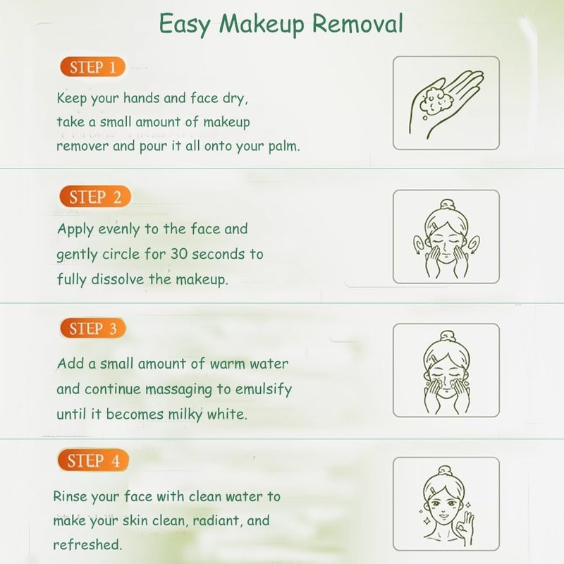 SSCDFDC Cleansing Oil Mini Natural Makeup Remover Portable 20pcs Gentle