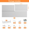 WALMANN Metal Pegboard Kit with Accessories for Wall Garage Tools