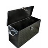 24 Inch Black Diamond Plate ATV UTV Aluminum Tool Box
