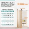 WINSOON Bifold Barn Door Hardware Kit, Bi Fold Door Hardware