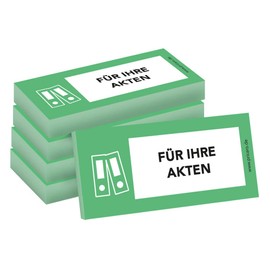 PRICARO Pack of 5 Sticky Notes for Your Files Green 100 Sheets