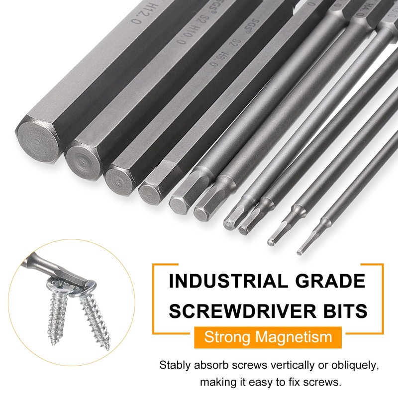 sourcing map H1.5 Hex Head Drill Bit Wrench 1.5mm Metric