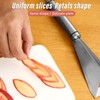 Fruit Vegetable Carving Knife Stainless Steel Triangular Shape Channel Knife