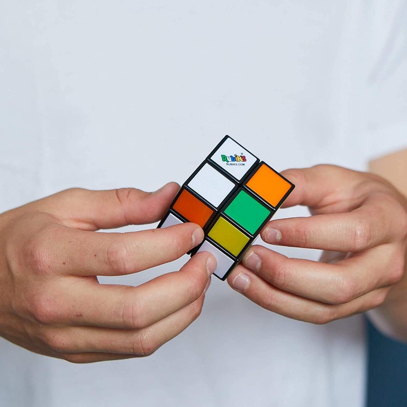 Rubik’s Cube | 2x2 Classic Colour-Matching Puzzle, Pocket Size Brain-Teasing