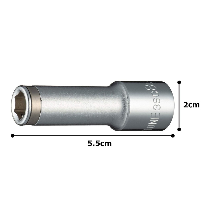 Tone 3SC-08L Nut Catch Deep Socket (6 Angle) 0.3 inch
