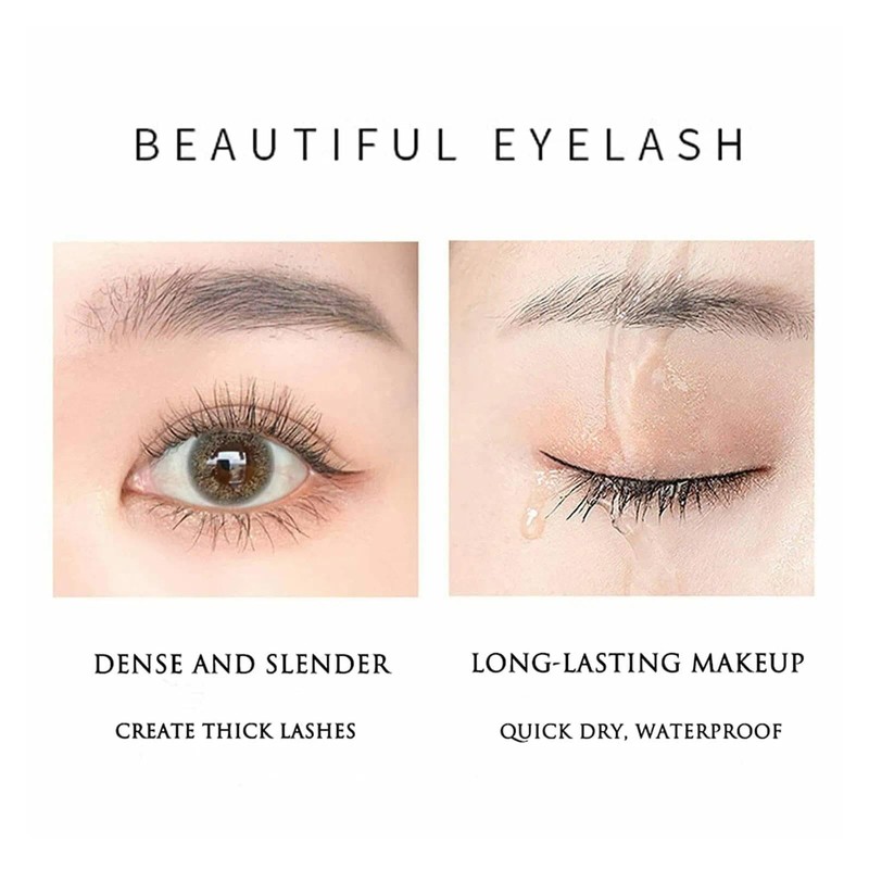 Black Waterproof Mascara for Mature Women - Volume & Lengthening