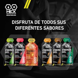 Gel Energético HEX, Kit Paquete Varios Sabores 12 Geles Energéticos De Diferentes Sabores Energía Deporte Alto Rendimiento