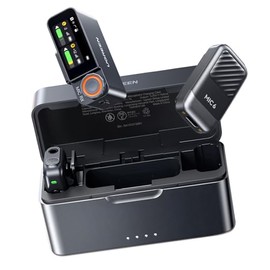 UGREEN Micrófono Inalámbrico 2 TX + 1 RX con Estuche, 48 kHz/24 bit