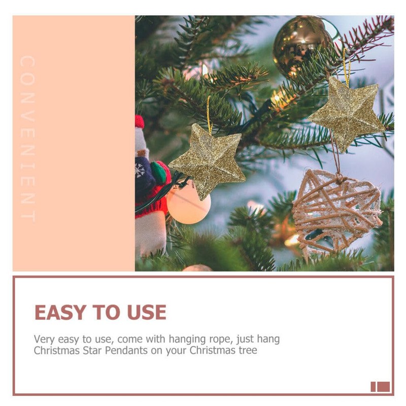 ledmomo 30 Stars Small Star Mini Star Christmas Tree Ornaments