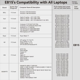 Smatree 17.3 inch Laptop Sleeve for Acer Aspire 5 A517-53-58XA/78TS, Aspire 5 A517-58M-59S6, Aspire 3 A317-55P-P7BJ, Acer Protective Laptop Case with Accessory Pocket, YKK Zipper (E815)