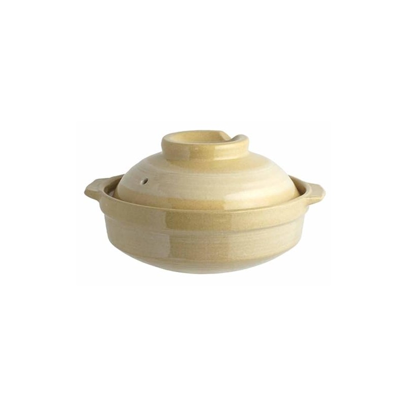 Living Room Brush Pattern Earthenpot, No. 4, 6.7 inches (17