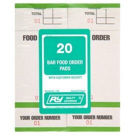 Caterpack by Robinson Young - Restaurant/Cafe/Takeaway Food/Waiter/Waitress Bar Food Pads - 20 Pads