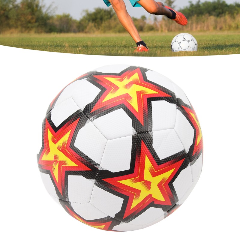 Sports Soccer Balls Size 5 PU Star Pattern Traditional Soccer