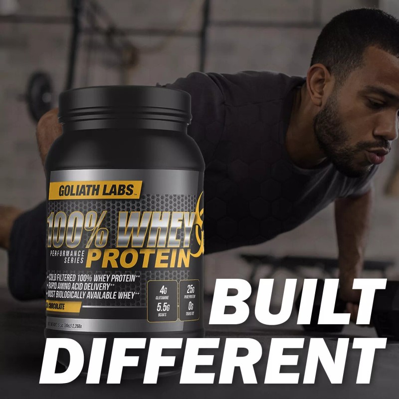 Goliathlabs Whey Protein,68 Servings 10LB, Chocolate - Chocolate Peanut butter