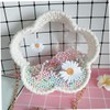 OHPHCALL 4pcs Yarn Basket Base Heart DIY for Crochet Transparent