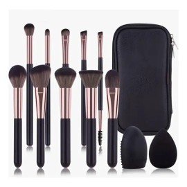 Set De Brochas De Maquillaje De 13 Piezas Con Esponja De Maq                                                                                          