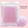 100pcs disposable multi-functional micro cotton swabs, crystal pink makeup brush,