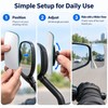 Wide-Angle Blind Spot Mirror for Car & Motorcycle – 360°
