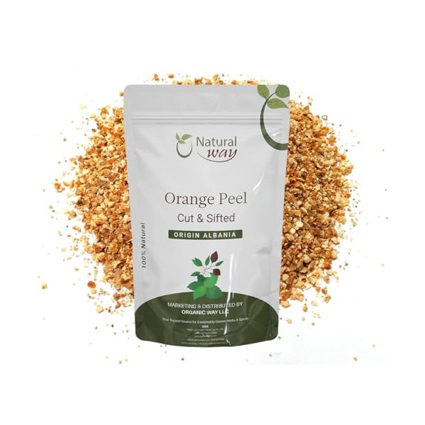 Natural Way Dried Orange Peel Cut & Sifted Granules (Citrus