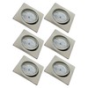 Trango® 6 LED Dimmable Square Recessed Downlight including 6X6 W