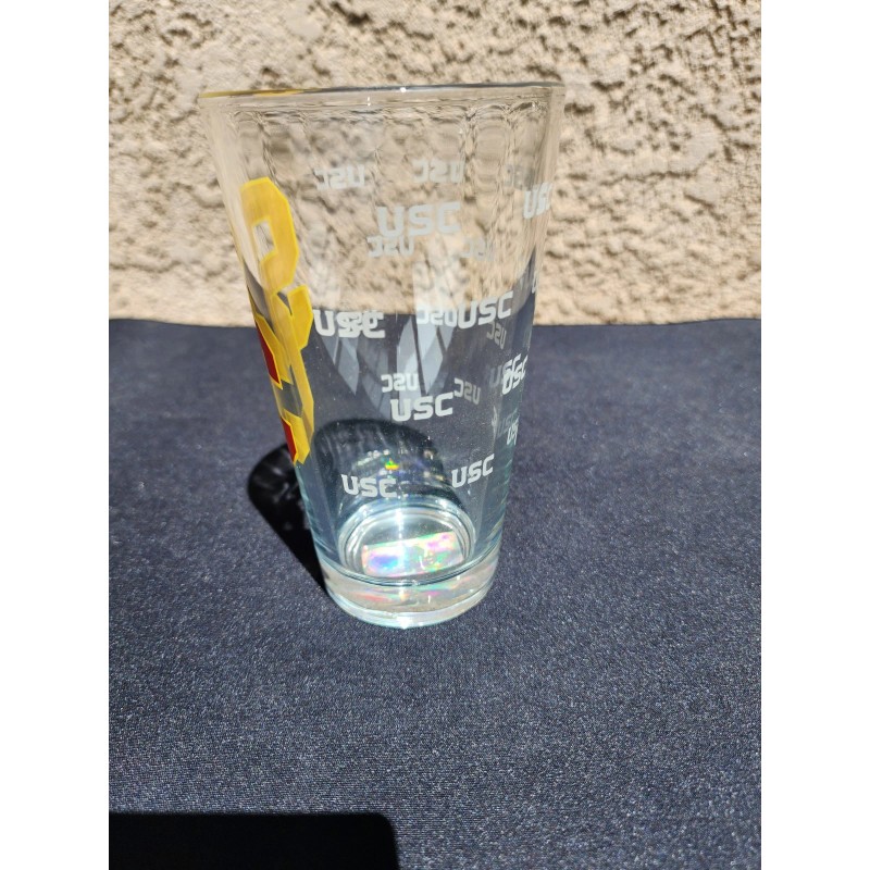 Libbey (Quantity 6) USC Trojans 16oz. Satin-Etched Logo Pint Glasses